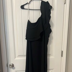 Lulu's Chic Black One-Shoulder Dress